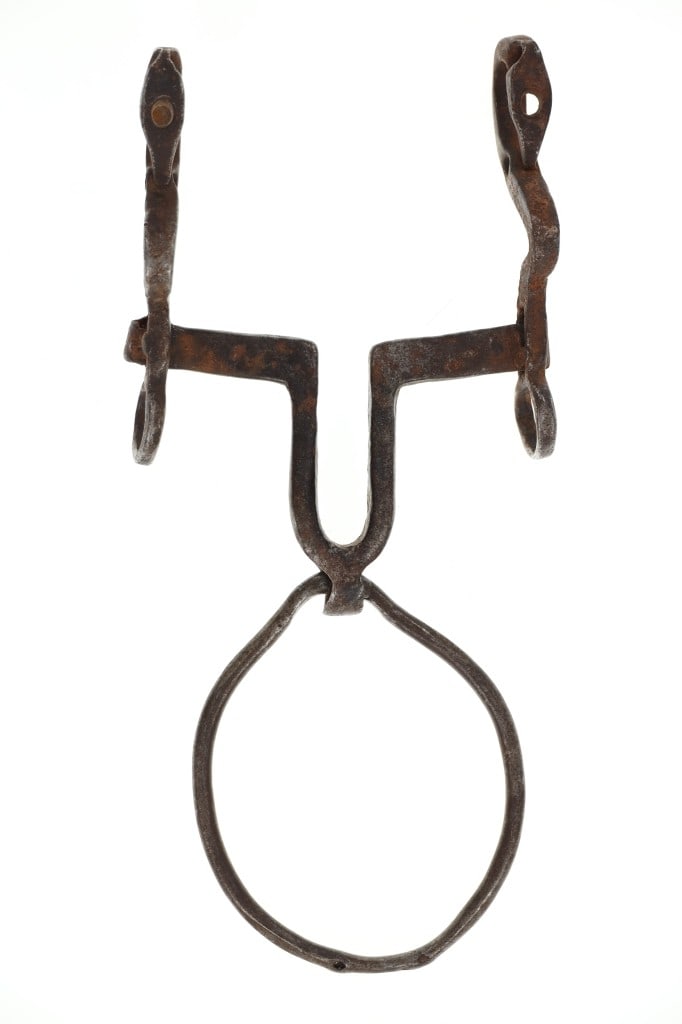 19th C. Ranch Forged Iron Vaquero Ring Bit (1 of 7)
