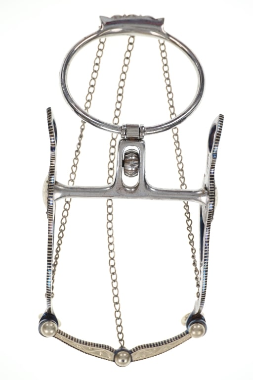 Jose Rodriguez (Amozoc, Puebla, Mexico) Ring Bit: Featured in this lot is this Jose Rodriguez silver mounted ring bridle bit out of Amozoc, Puebla, Mexico circa 20th century. This is one of the most intricate FUNCTIONAL bridle bits on the market; wit