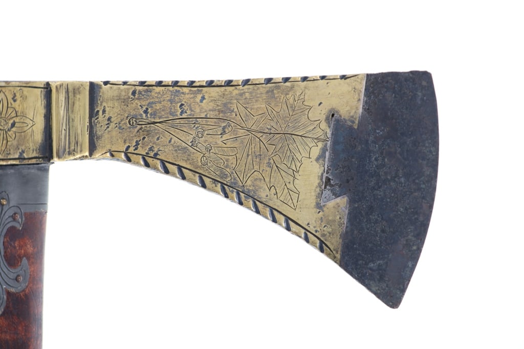 18th-Cent. Presentation Pipe Tomahawk ex-Museum - 12