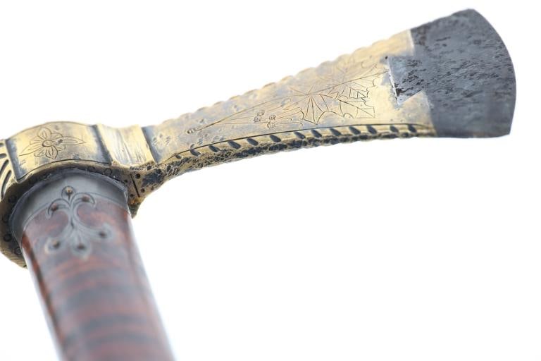 18th-Cent. Presentation Pipe Tomahawk ex-Museum - 13