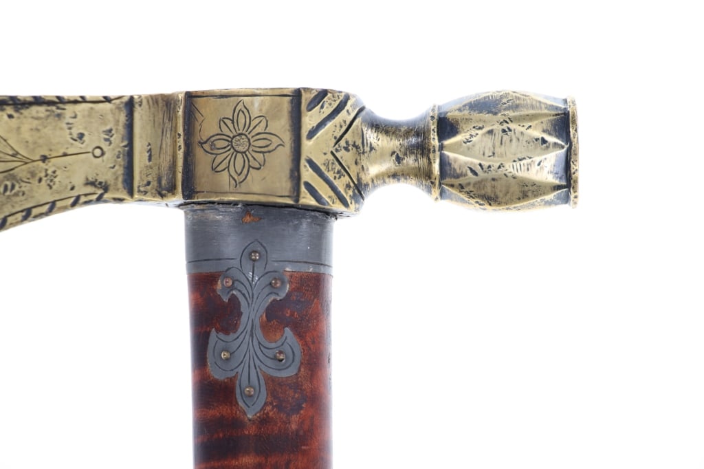 18th-Cent. Presentation Pipe Tomahawk ex-Museum - 15