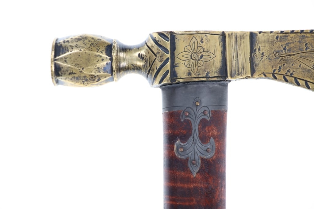 18th-Cent. Presentation Pipe Tomahawk ex-Museum - 16