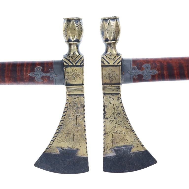 18th-Cent. Presentation Pipe Tomahawk ex-Museum (1 of 20)