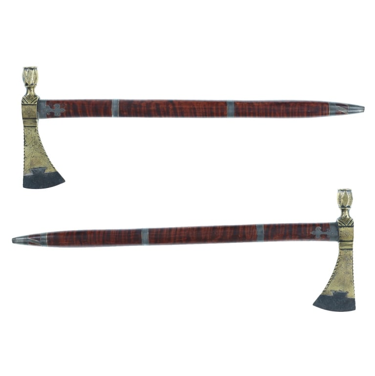 18th-Cent. Presentation Pipe Tomahawk ex-Museum - 2