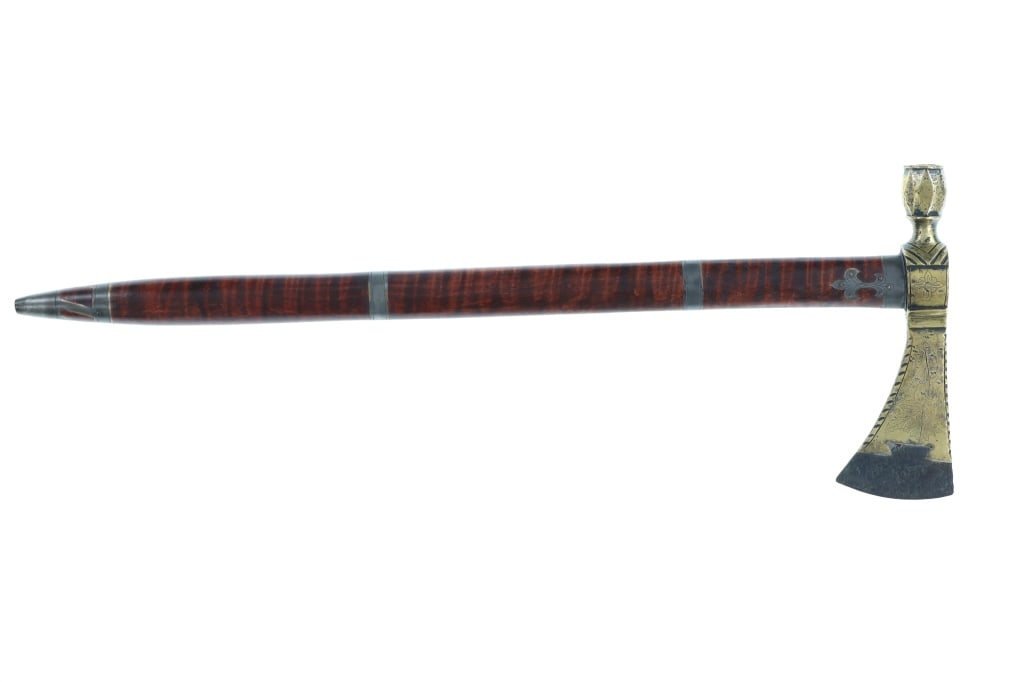 18th-Cent. Presentation Pipe Tomahawk ex-Museum - 3