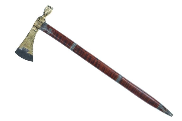 18th-Cent. Presentation Pipe Tomahawk ex-Museum - 5