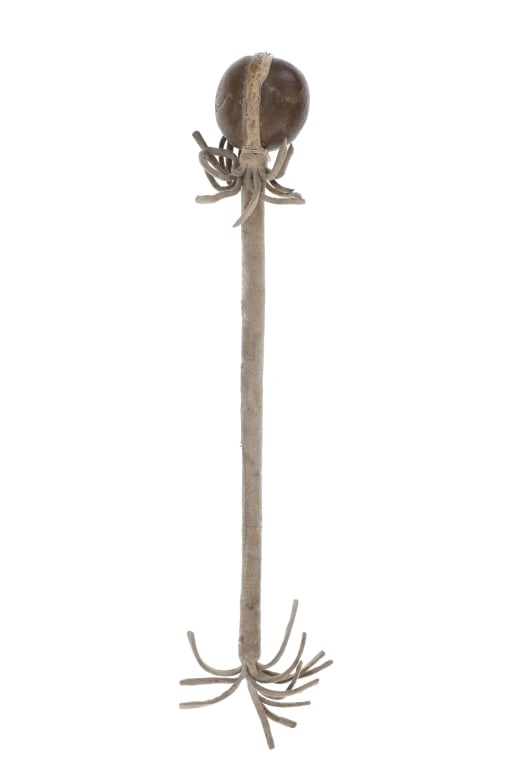 ca. 1880 Plains Skullcracker Buffalo Hide War Club: TBA