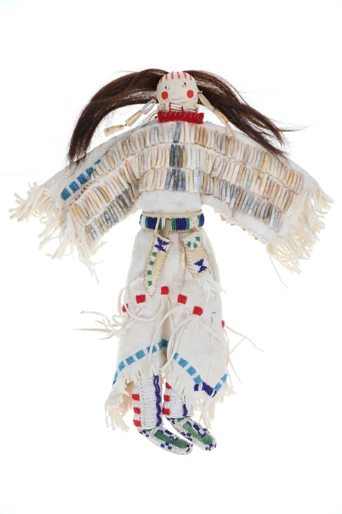 c.1940 Sioux Mary Standstall Beaded Dentalium Doll (1 of 7)