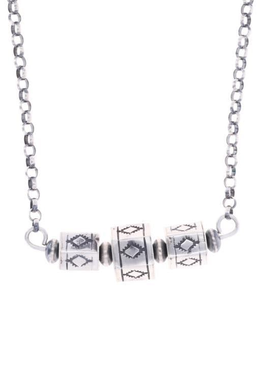 Navajo Sterling Silver Rotating Pendant Necklace (1 of 4)
