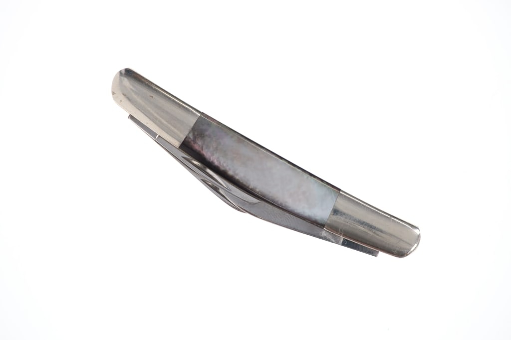 Wostenholm IXL Mother of Pearl "Congress Knife": Featured in this lot is this Wostenholm IXL Mother of Pearl "Congress Knife". The folding knife is wonderfully and professionally crafted stainless steel blade construction with polished and shaped Mo