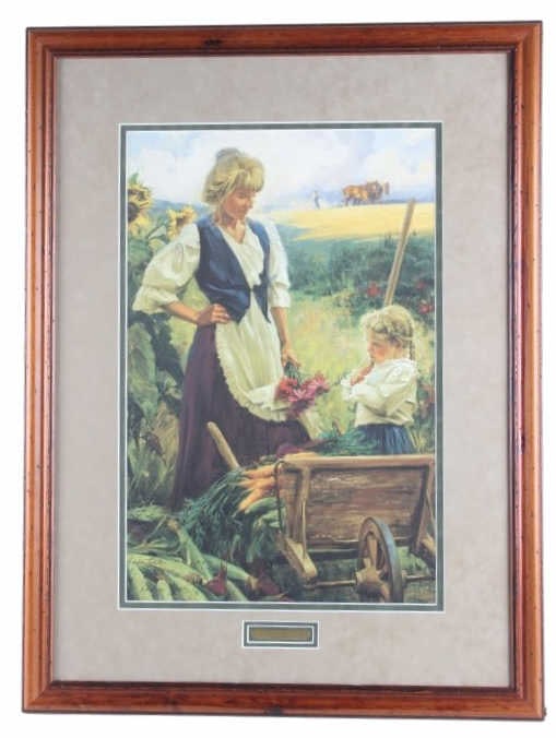 Loren Entz (1949-2022) "A Plot of Her Own" AP: Featured in this lot is this Artist Proof painting titled "A Plot of Her Own" by Loren Entz born in 1949 and died in 2022. Provenance: From The Gary Jacobson Estate. The painting features a wonderfull