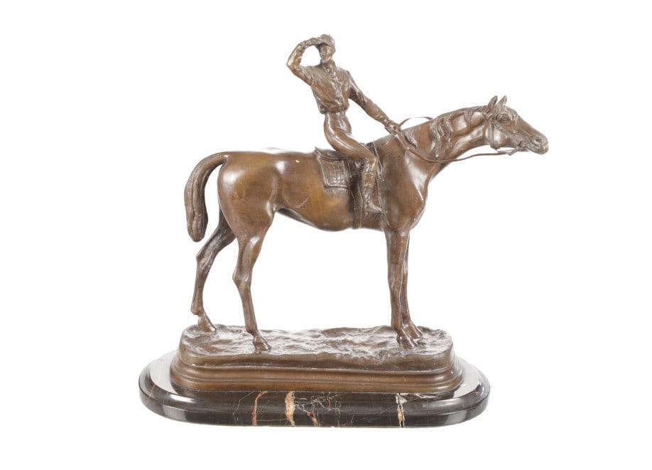 ca. 1849-1878 Piette-Jules Mene Bronze Jockey (1 of 19)