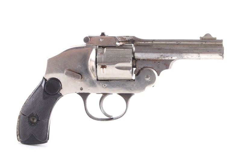 Meriden Firearms Co. Safety Hammerless Revolver: Featured in this lot we have a Meriden Safety Hammerless double action revolver chambered in .38 caliber. This pistol was manufactured in the early 1900's by the Meriden Firearms Company. The revolver