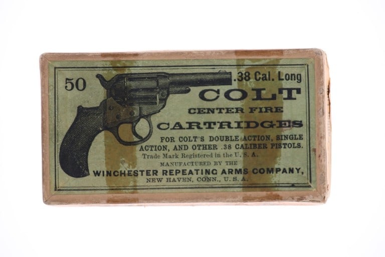 WRA Co. FULL .38 Long Colt Center Fire Cartridges (1 of 5)