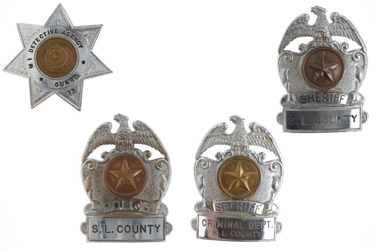 Pannier Instaco Prod. Sheriff & Detective Badges (1 of 9)