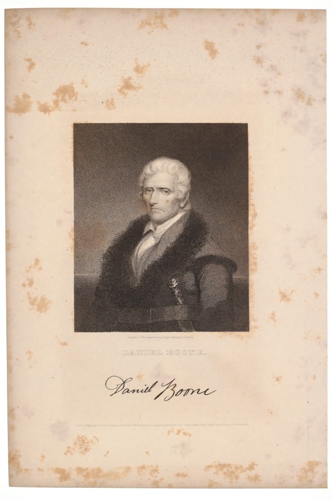 19th C. J.B. Longacre "Daniel Boone" Engraving (1 of 7)