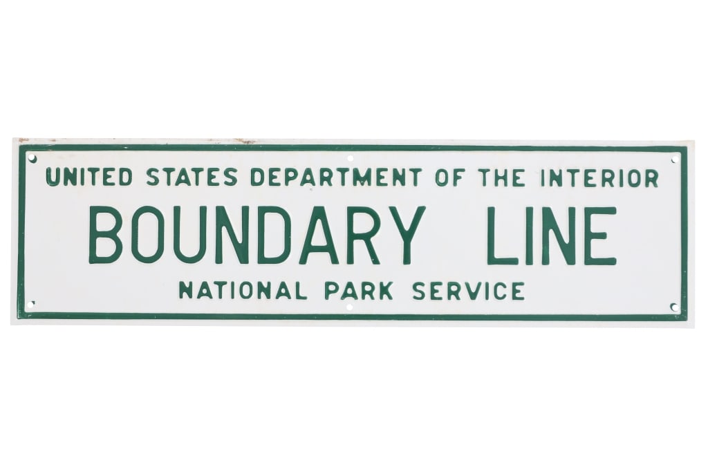 Original Yellowstone National Park Boundary Sign (1 of 6)