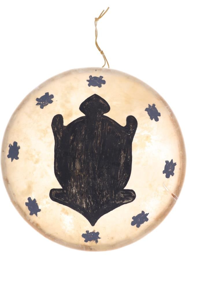 Plains Painted Rawhide Drum by Shaded Dancer (1 of 8)