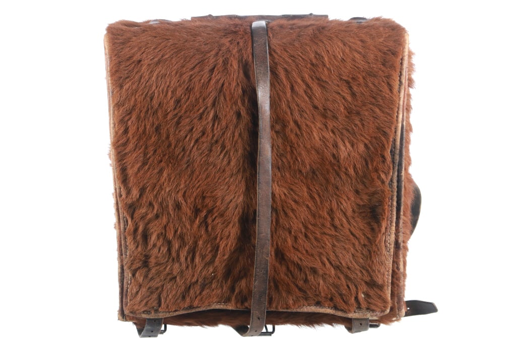 Leather, Canvas & Pony Fur Swiss Rucksack WWII Era (1 of 6)