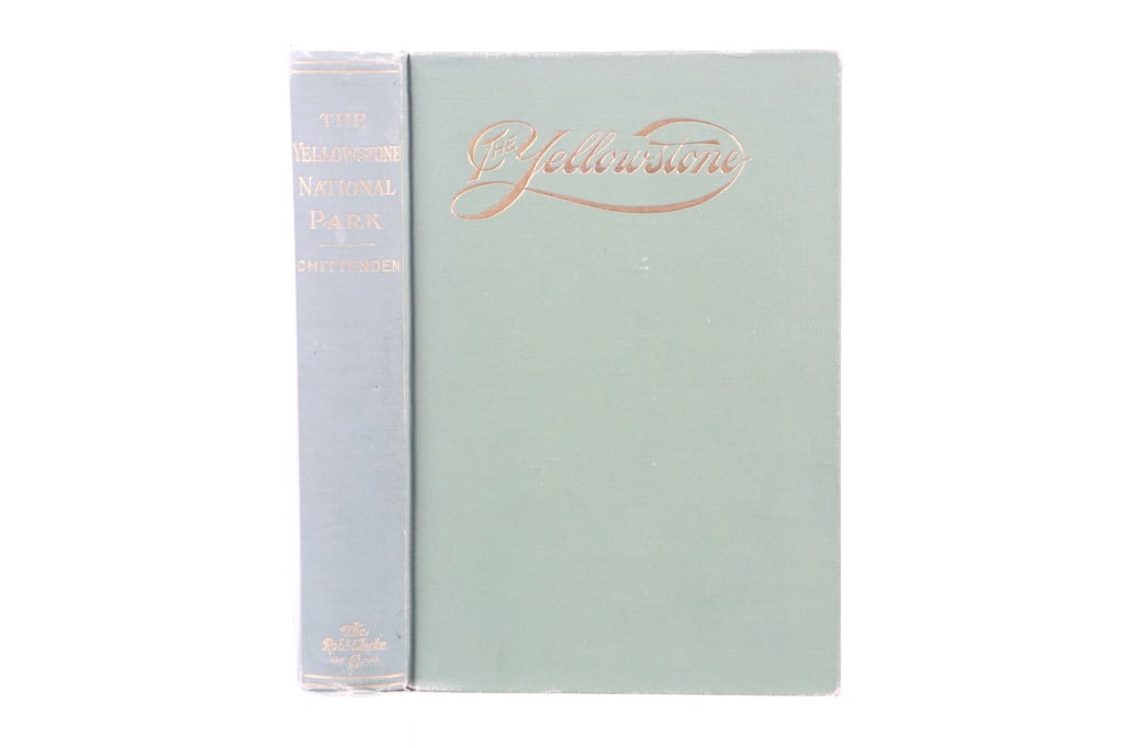 The Yellowstone National by Hiram Chittenden 1903: Featured in this lot is a 1903 illustrated hardcover of ?The Yellowstone National Park Historical and Descriptive? by Hiram Martin Chittenden. This is the Fourth Edition Revised and Enlarged. The book