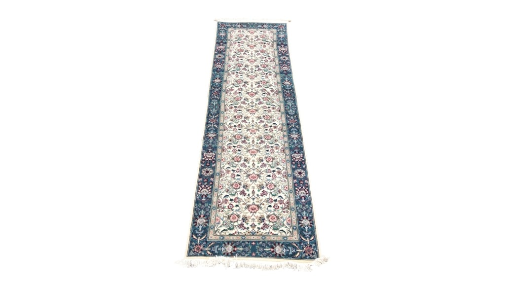 1930's Kazak Persian Hand Knotted Wool Runner Rug: Featured in this lot is this Kazak Persian hand knotted wool runner rug circa 1930's. The rug displays a fine detailed design, bright colors, and a tight weave. Kazak style rugs are similar in design 