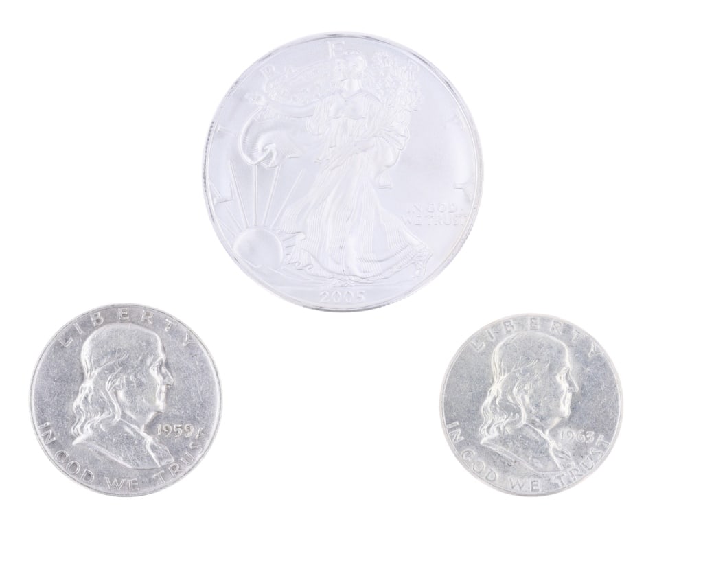 US Dollar & Half Dollar Silver Coins 1959-2005 (3) (1 of 8)