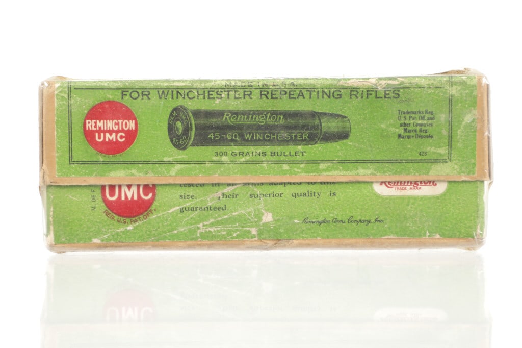 Rare Vintage Remington UMC .45-60 Winchester: For your consideration are Rare Vintage Remington UMC .45-60 Winchester Center Fire Cartridges, one box of twenty (20) Black Powder rounds, circa 1912-1920s. The Union Metallic Cartridge Company (UMC)