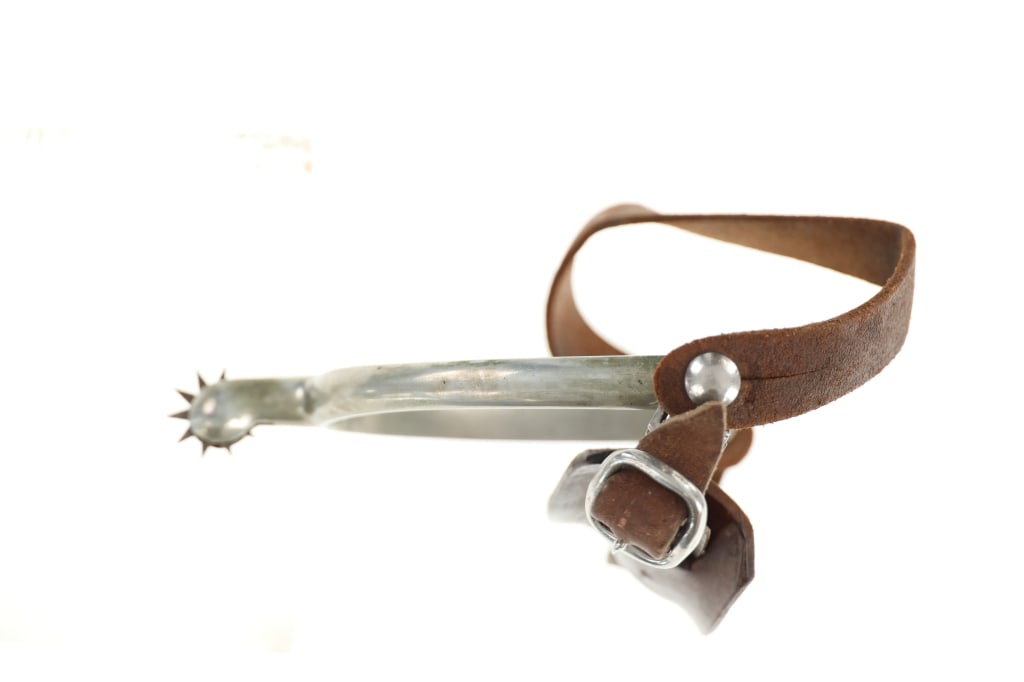 Vintage U.S. Cavalry Solid Nickel Spurs - 2