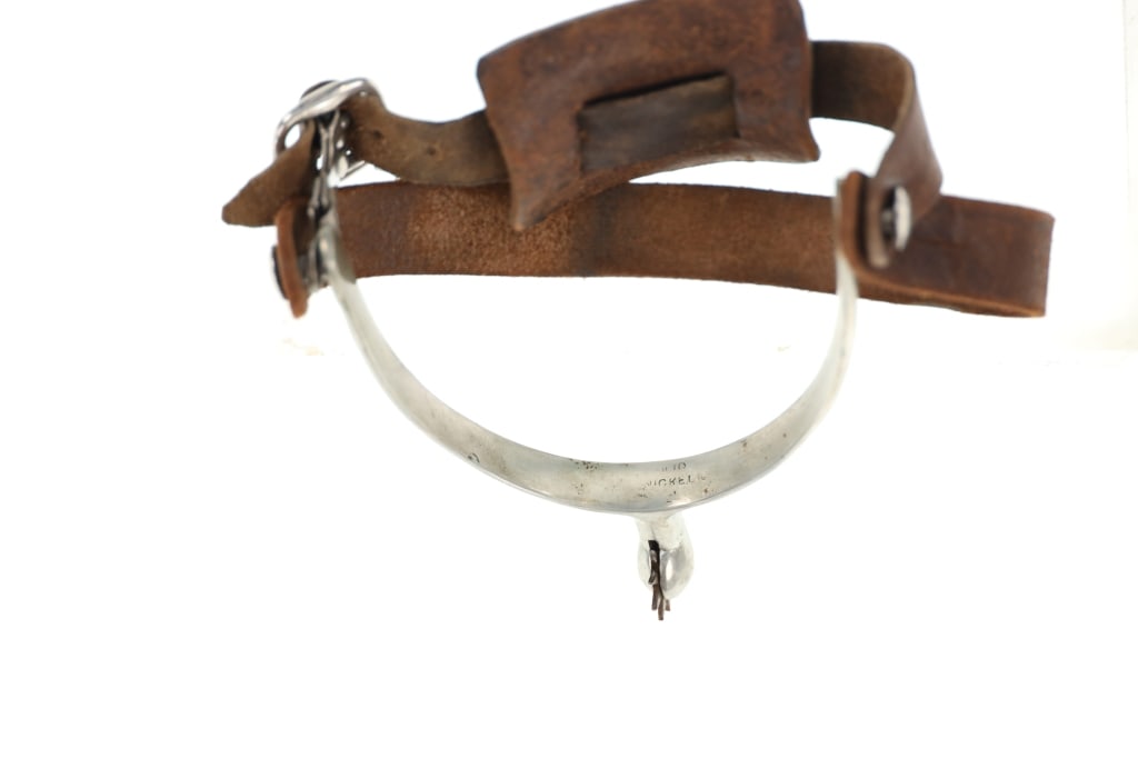 Vintage U.S. Cavalry Solid Nickel Spurs - 4