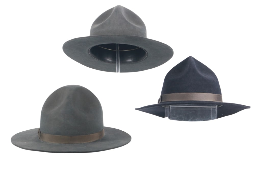 Vintage "Montana Peak" Campaign Hats (3) (1 of 14)
