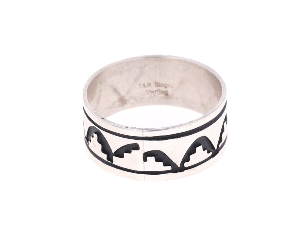 Navajo T & R Singer Sterling Silver Pueblo Ring (1 of 12)