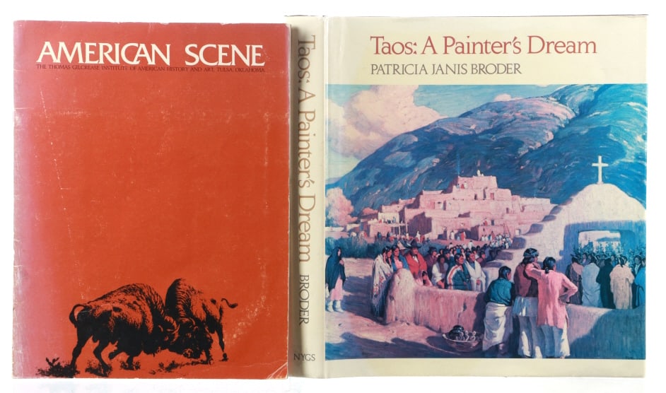 "Taos: A Painter's Dream", Patricia Janis Broder: Offered in this lot is a Signed First Edition of "Taos: A Painter's Dream", Patricia Janis Broder, 1980, New York Graphic Society publisher. Author hand-signed, dated and wrote a personalized message 