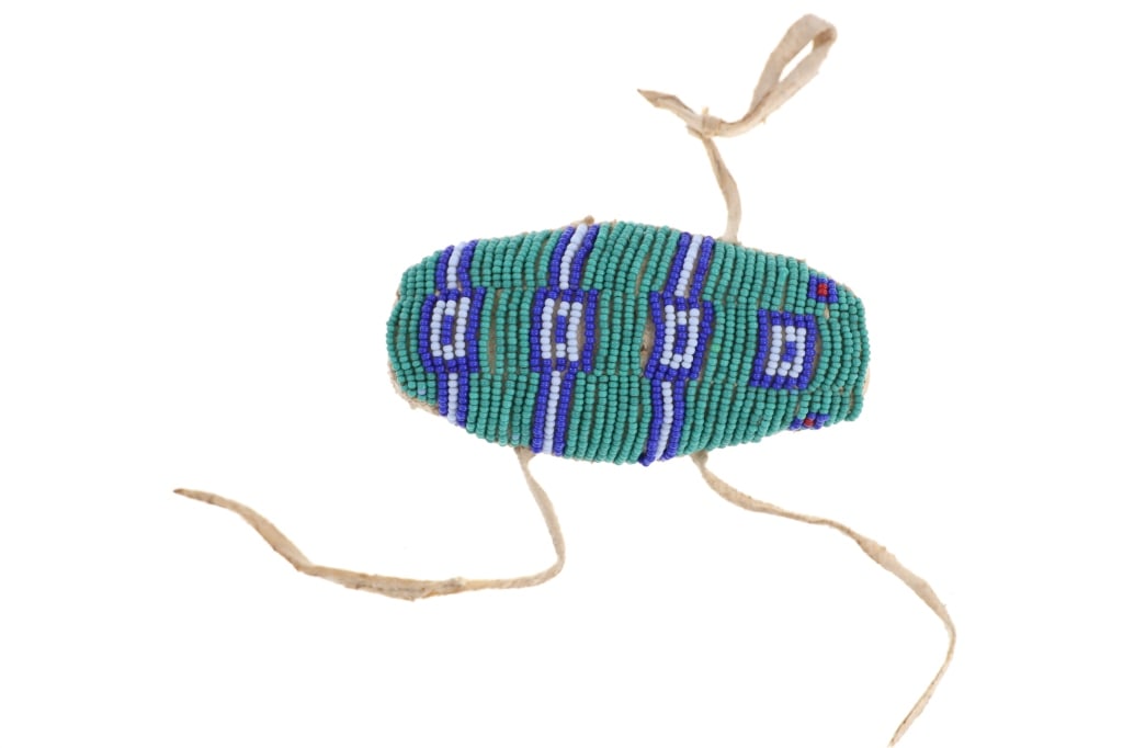 Antique Northern Cheyenne Umbilical Cord Fetish (1 of 4)