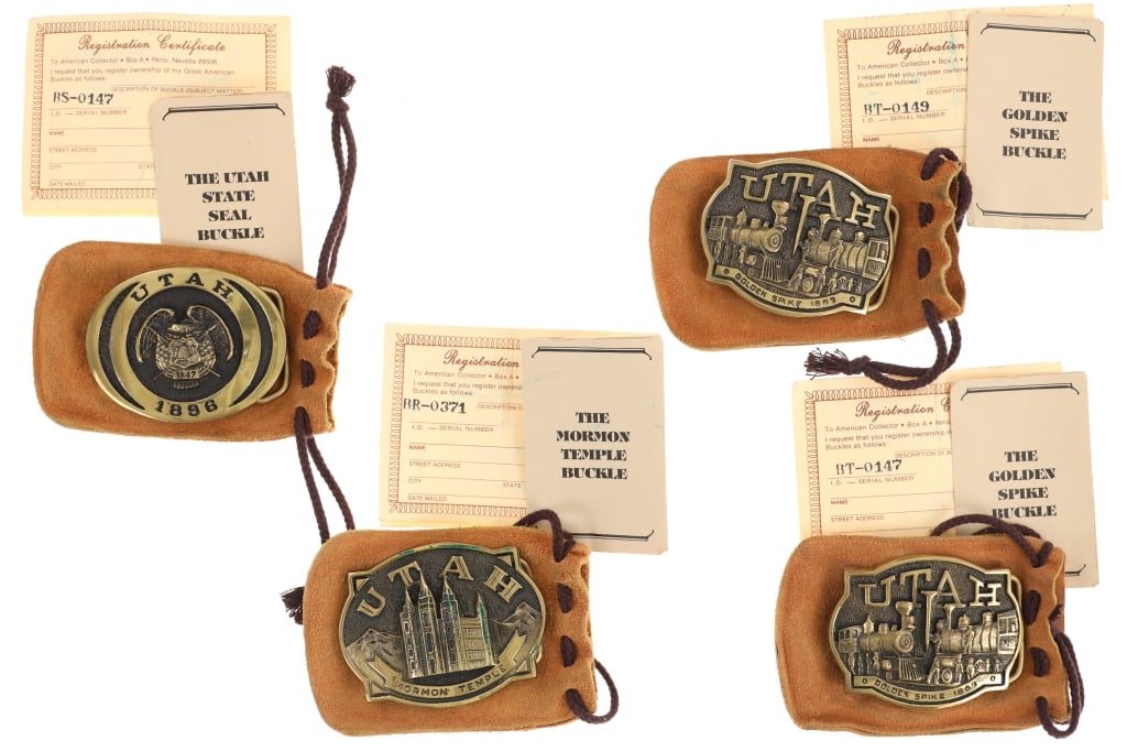 First Security Corp. Lim. Ed. Brass Utah Buckles (1 of 13)