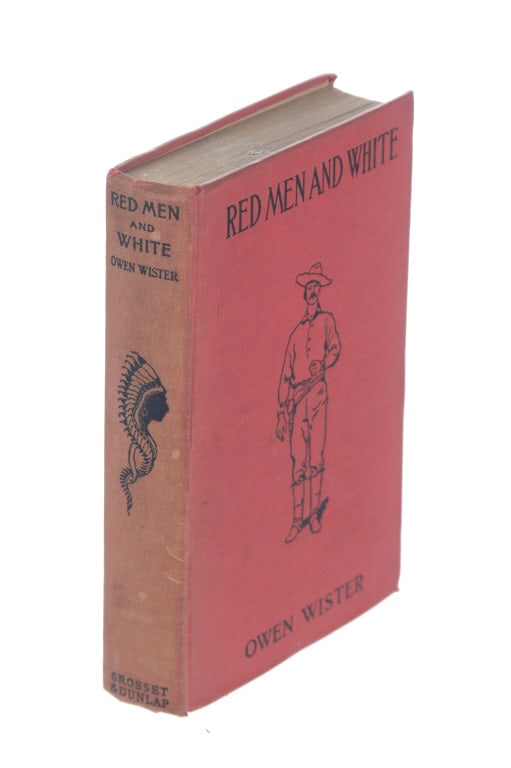 1st Ed. 1895 Red Men And White by Owen Wister: For your consideration in this lot we have a hardcover first edition of "Red Men and White" by Owen Wister. The book was printed in 1895 The book contains eight stories of the western frontier involvi
