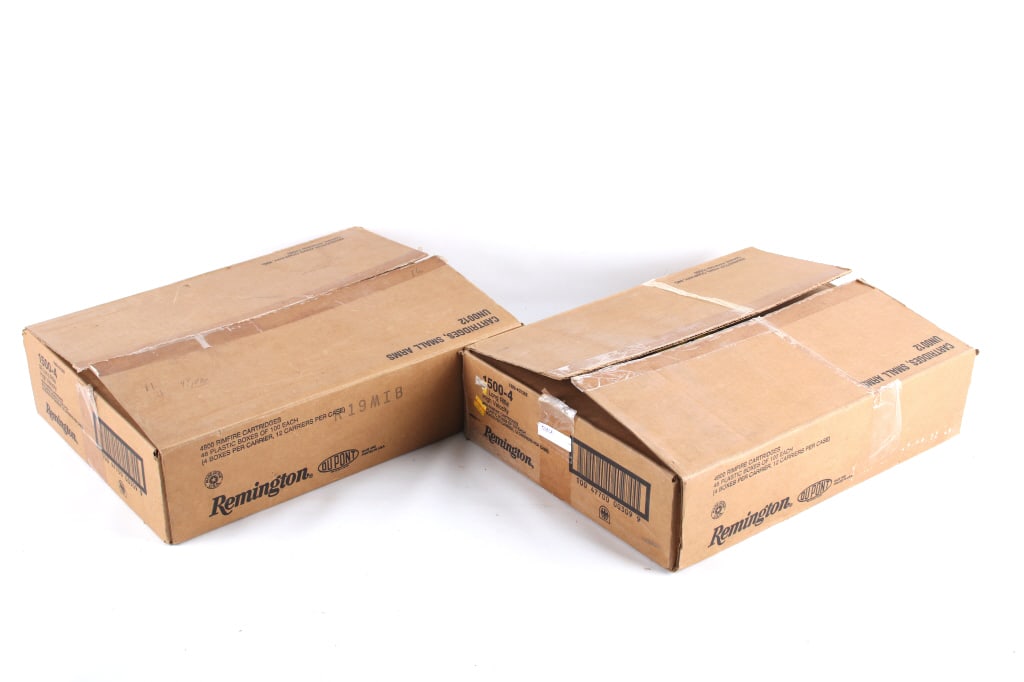 Remington High-Velocity .22 LR Rimfire Cartridges: Offered in this lot are Remington High-Velocity .22 Long Rifle Rimfire 40 Grain Round Nose Cartridges, 7200 rounds. Remington high-velocity .22 LR cartridges are designed for reliable plinking, target