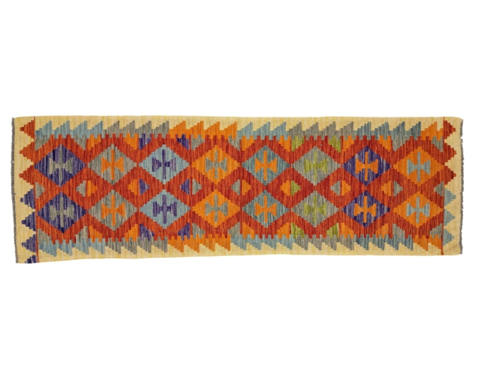 Eastern Anatolian Caucus Tribal Kilim Runner Rug: For your consideration is this Eastern Anatolian Caucus Tribal Kilim. The kilim features a wonderfully and professionally handcrafted wool construction that features medallions of geometric motif patt