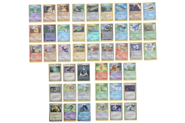 Pokemon EX Series Ruby & Sapphire Incomplete Deck: For your consideration is this incomplete Pokemon Ruby & Sapphire deck from the EX Series circa 2003. This set was the first expansion of the EX Series and contains 109 cards total. The set in this lo