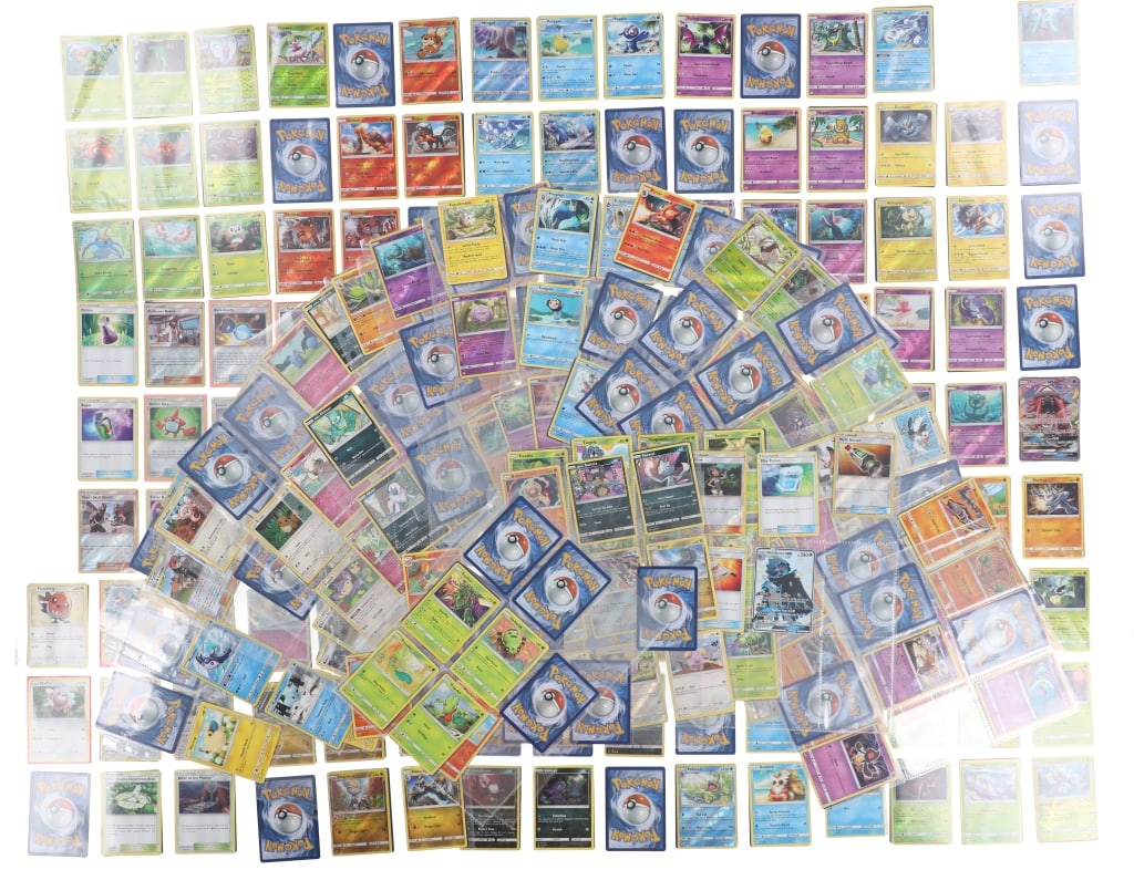 Pokemon Sun & Moon Semi-Complete Decks (5): Featured in this lot are five, semi-complete Pokemon card decks from the Sun & Moon Series circa 2017 to 2019. These decks fall into the seventh generation of cards, with focus upon the sixth generati