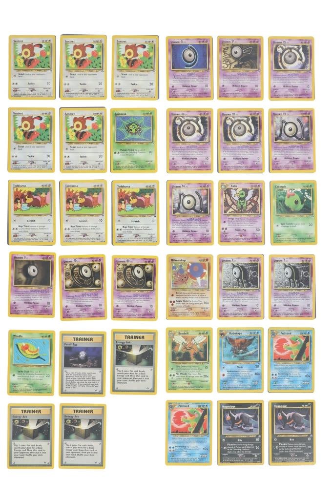 Pokemon Neo Discovery Neo Series Incomplete Deck: For your consideration is this incomplete Pokemon Neo Discovery deck from the Neo Series circa 2001. This set focused on a variety of Pok?mon but was more based upon Pok?mon of Ruins. It was the