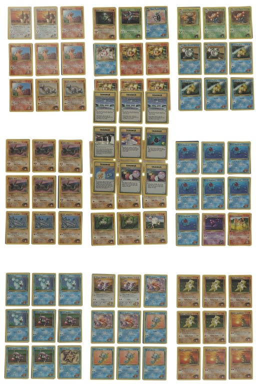 Pokemon Gym Heroes Gym Series Incomplete Deck: Featured in this lot is this incomplete Pokemon Gym Heroes deck from the Gym Series circa 2000. This deck is incomplete (missing cards) and features many duplicates of cards. The Gym Heroes set was