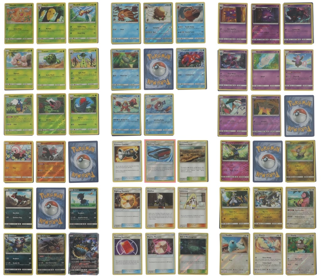 Pokemon Sun & Moon Series Crimson Invasion Deck: For your consideration is this semi-complete Pokemon Crimson Invasion deck from the Sun & Moon Series circa 2017. This set is the first to feature ?Ultra Beasts", cards that interact with your