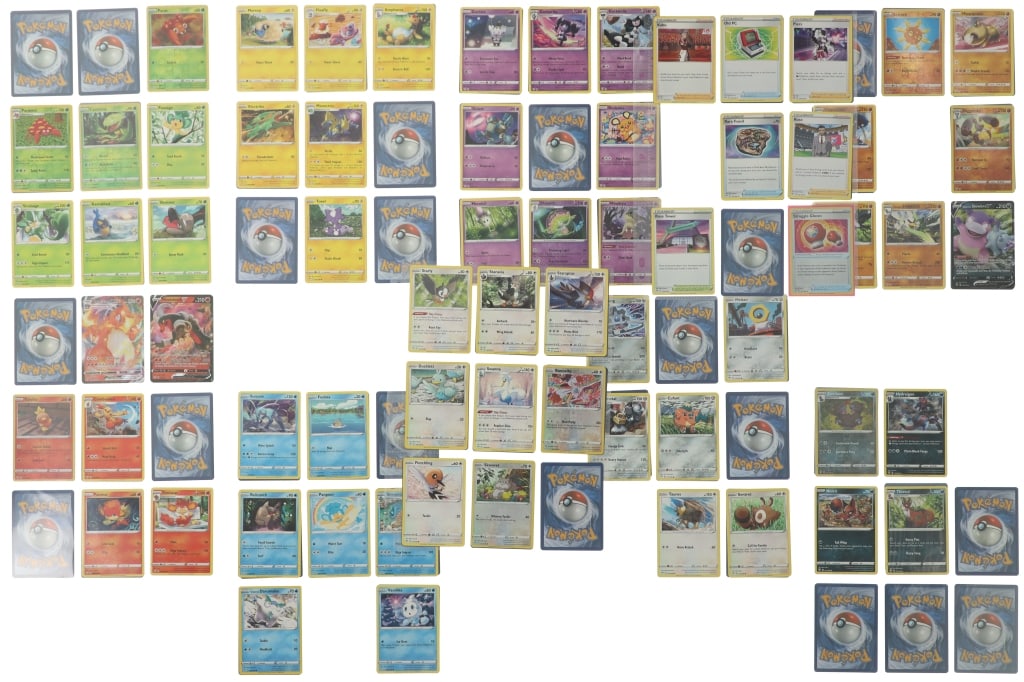 Pokemon Sword & Shield Darkness Ablaze Deck: Featured in this lot is this semi-complete Pokemon Darkness Ablaze deck from the Sword & Shield Series circa 2020. This was the third expansion set in the Sword & Shield Series and contains 189 base s