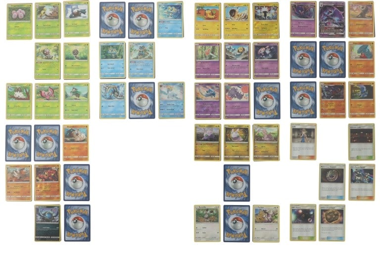 Pokemon Sun & Moon Series Forbidden Light Deck: For your consideration is this semi-complete Pokemon Forbidden Light deck from the Sun & Moon Series circa 2018. When released, the set contained 131 base set cards and 15 secret rare cards. Among the