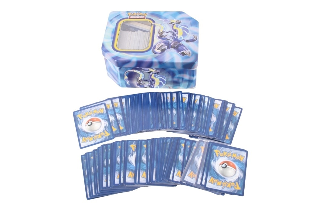 Pokemon Sword & Shield/Darkness Ablaze Cards: Featured in this lot are over 750 Pokemon trading cards from the Sword & Shield Series circa 2020, set in a tin Pokemon card holder. This lot contains cards from the Sword & Shield Base Set (Sword & S