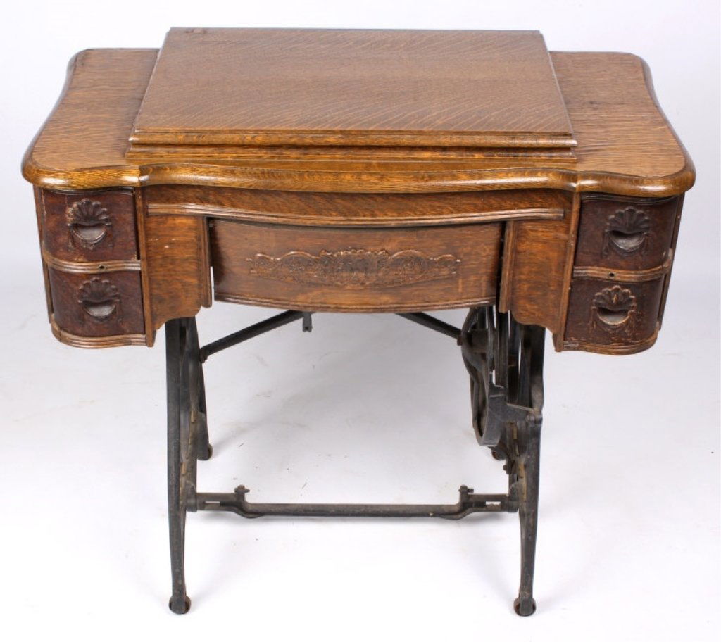 Antique White Sewing Machine Aug 31, 2013 North American Auction Company in MT