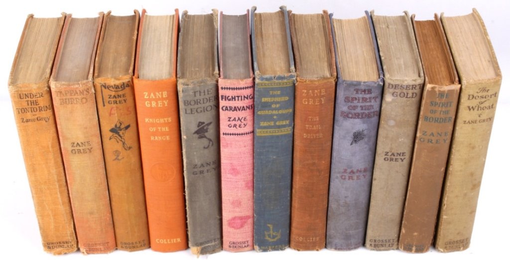 Zane Grey Western Collection: This includes 12 Zane Grey including: titles such as The Trail Driver, Knights of the Range, The Border Legion, The Spirit of the Border, Desert Gold, The Spirit of the Border, Under the Tonto Tim, Ta