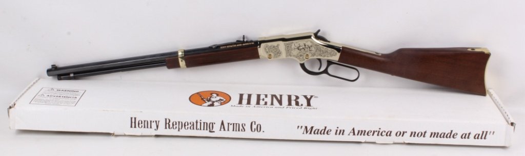 Henry Golden Boy .22LR Repeater RMEF: This is brand new in the box and in excellent condition. This is a Henry Golden Boy in a .22 Long Rifle caliber and was made for the 2011 Limited Edition Rocky Mountain Elk Foundation. This gun is a .