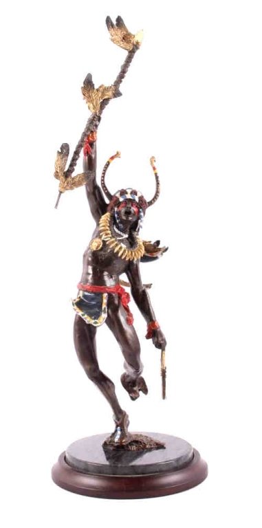 Spirit of the Grizzly Bear by R.F. Murphy The lot: The lot features an original artwork sculpture by R.F. Murphy captured, "The Spirit of the Grizzly Bear." This piece shows a hand painted surface and is thought to be cast of Bronze. The piece is moun