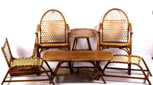 Tubbs Snowshoe Furniture Set This Lot Includes Sev